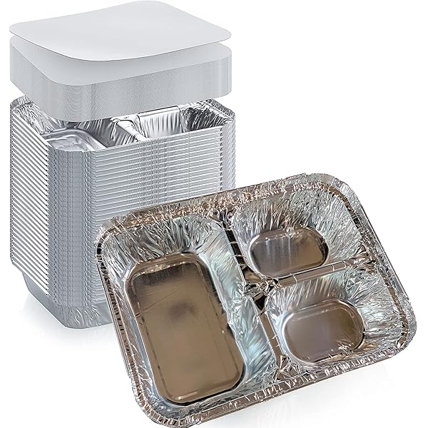 Amazon.com: Disposable Aluminum 4 Compartment T.V Dinner Trays